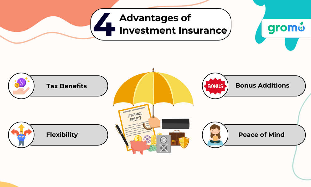 4 Advantages of Investment Insurance which includes Tax benefits, Bonus Additions, Flexibility and Peace of Mind