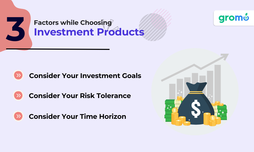 3 Factors while Choosing Investment Products - Investment Products - GroMo