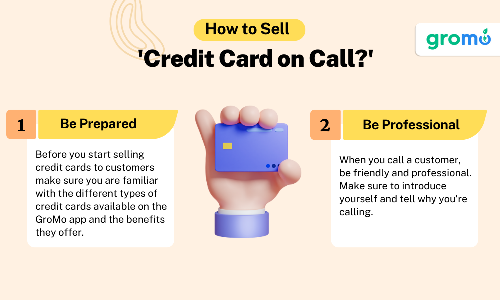 How to sell credit card on call - Selling Credit Cards - GroMo
