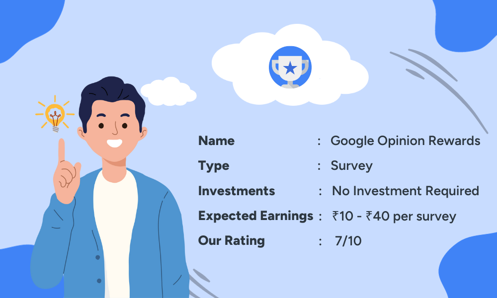 10 Best Earning Apps for Students Without Investment 2023 - About Google Opinion Rewards - GroMo