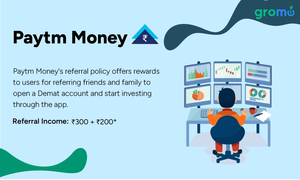 Refer and Earn App: Paytm Money - Top 10 Refer and Earn Apps - GroMo