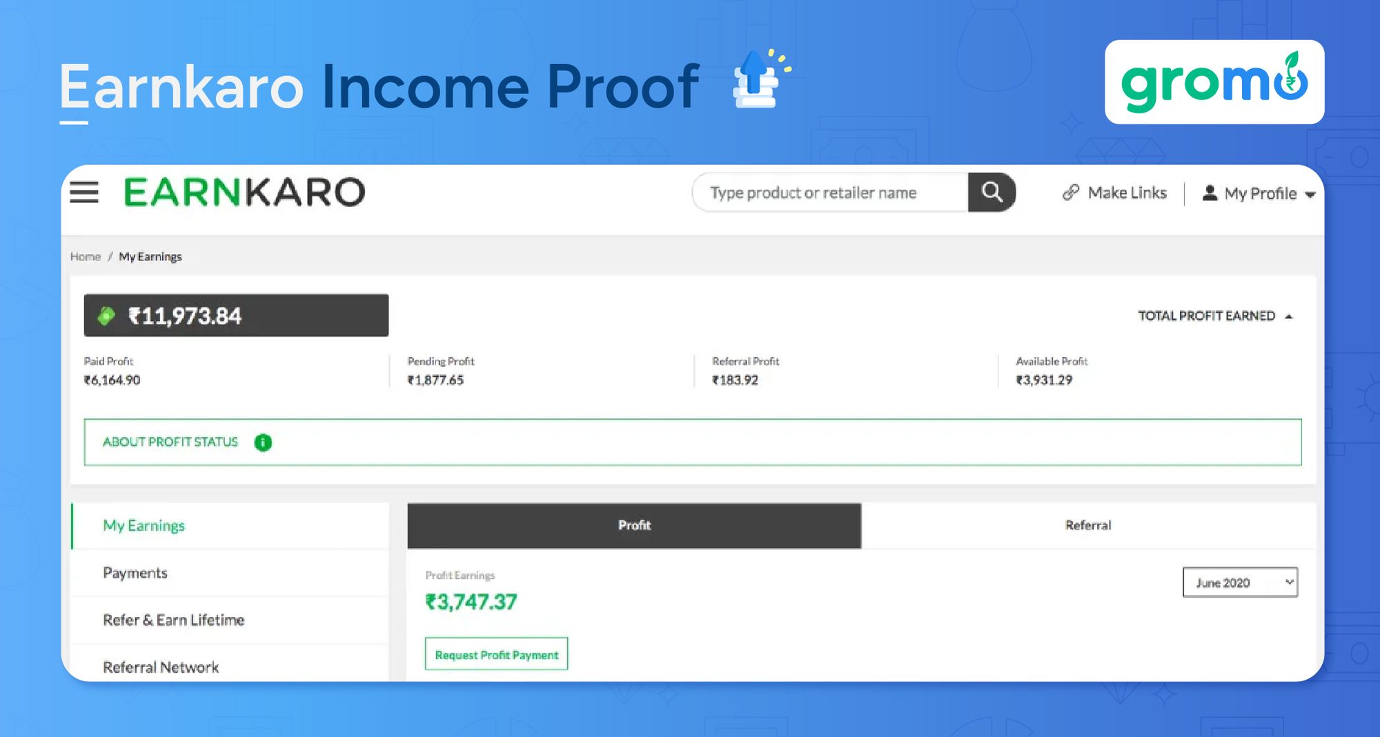 Earnkaro Income Proof - Best Ways to Make Money Online - GroMo
