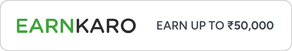 EarnKaro Logo With Monthly Money earning opportunity up to ₹50,000