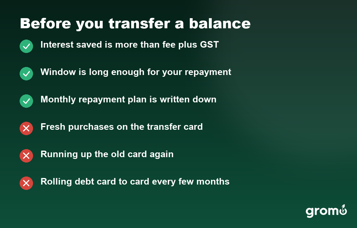 Checklist of what to confirm and what to avoid before a credit card balance transfer