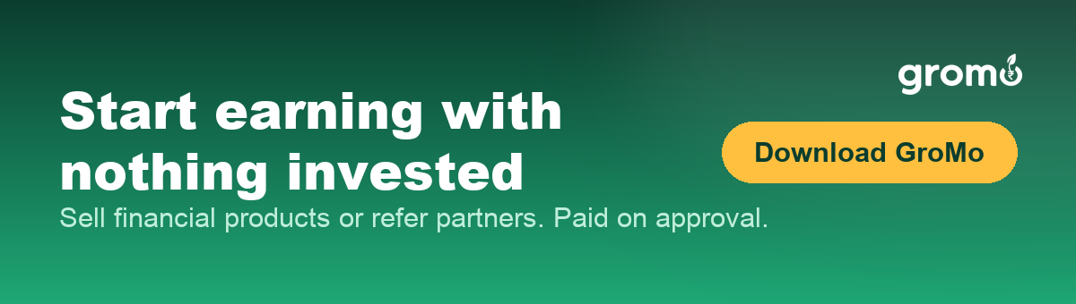 Banner inviting readers to start earning with no investment, paid on every approved application