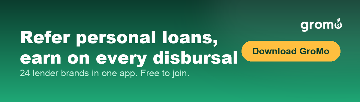 Banner inviting readers to start referring personal loans and earning on every disbursed case