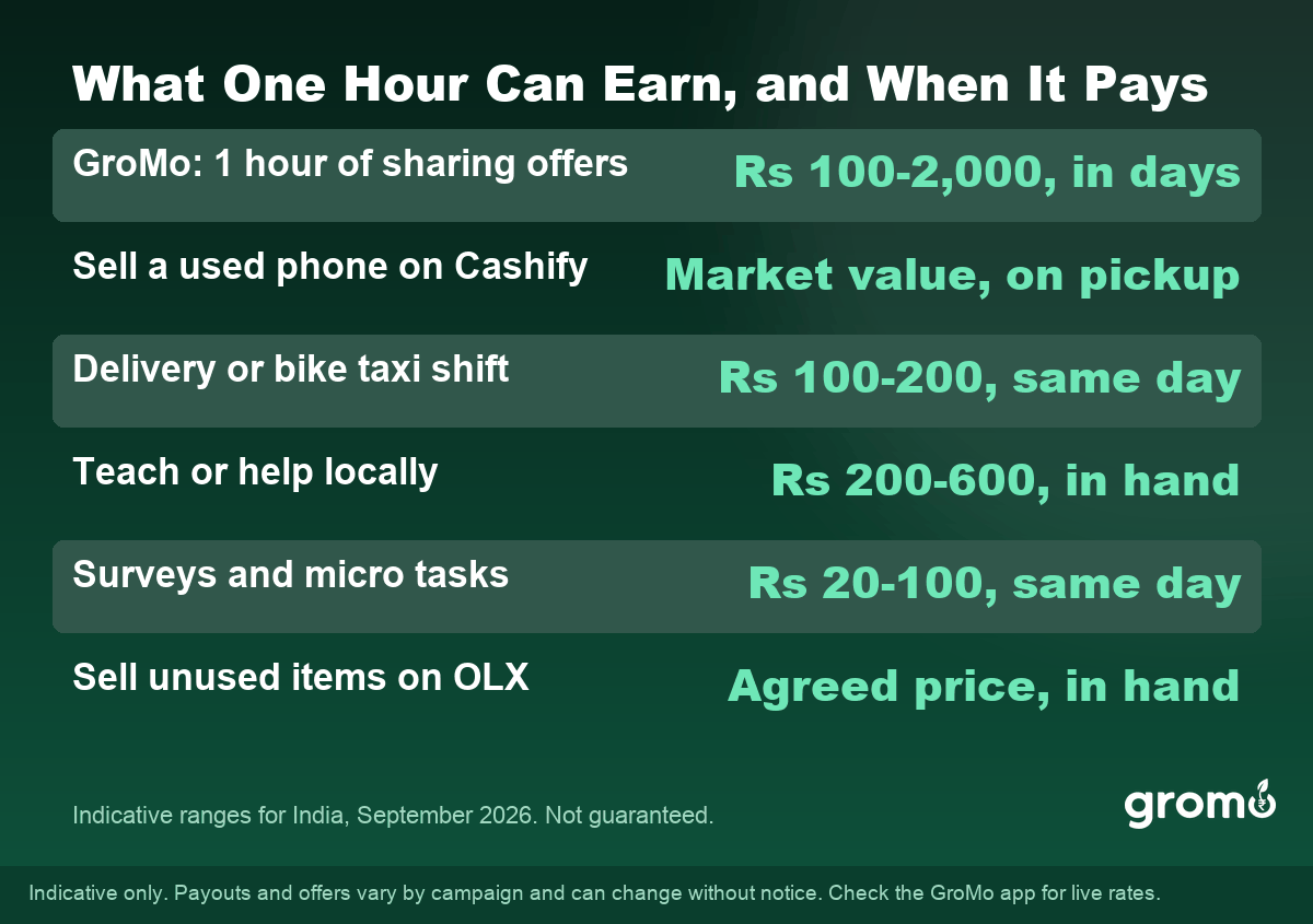 What one hour of work can earn in India and when the money arrives