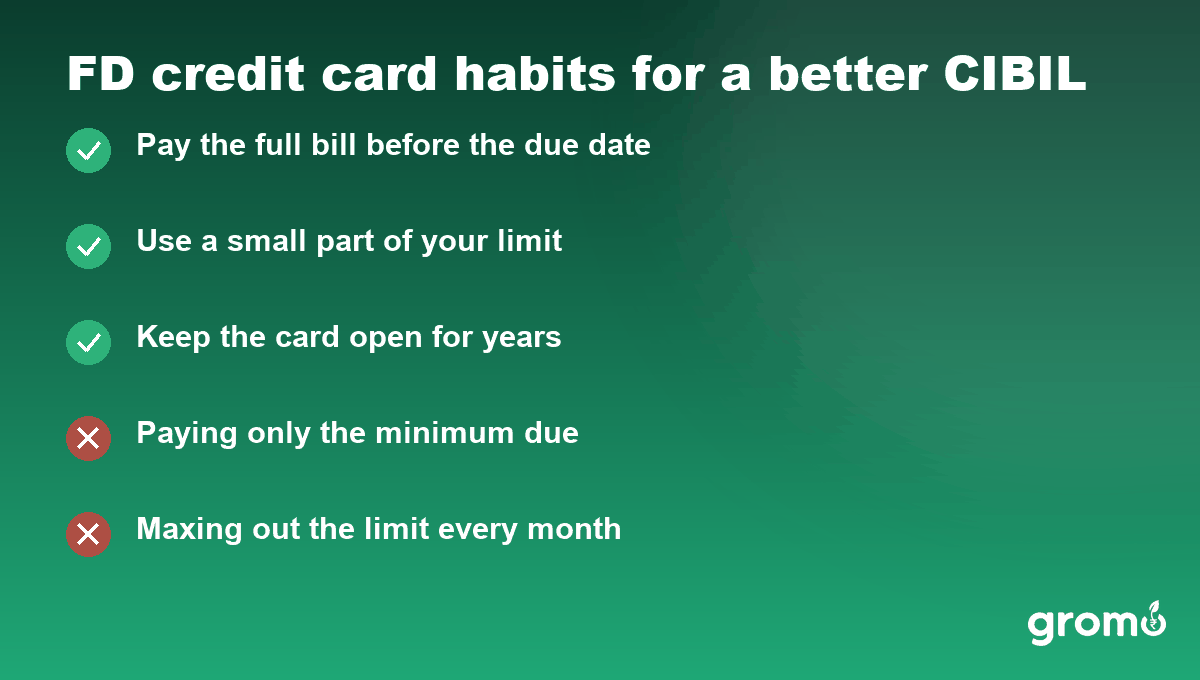 Habits that build your credit score