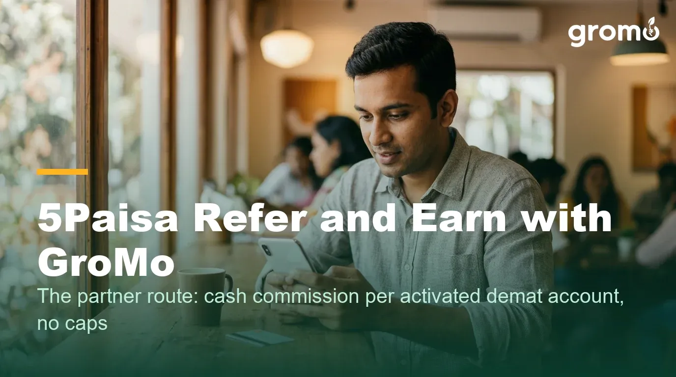 5Paisa Refer and Earn Demat with GroMo in 2026