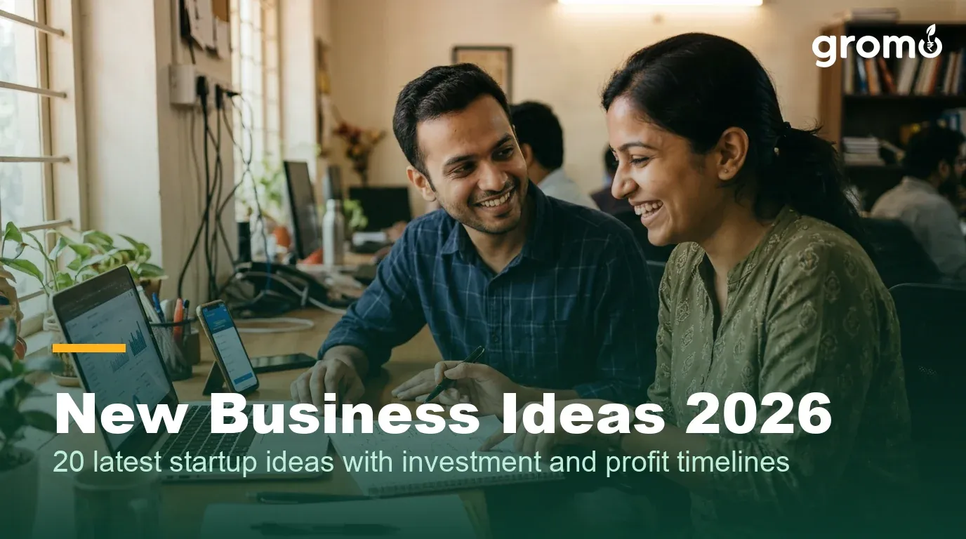 Young Indian entrepreneurs planning a new business startup at their office desk