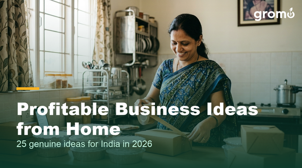 Indian woman running a profitable business from her home kitchen, packing orders