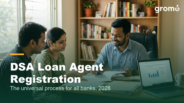 Indian DSA loan agent helping customers with loan registration documents