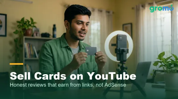 Young Indian creator recording an honest credit card review video for YouTube