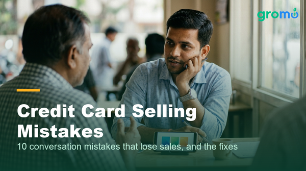 Indian credit card agent listening carefully to a customer during a sales conversation